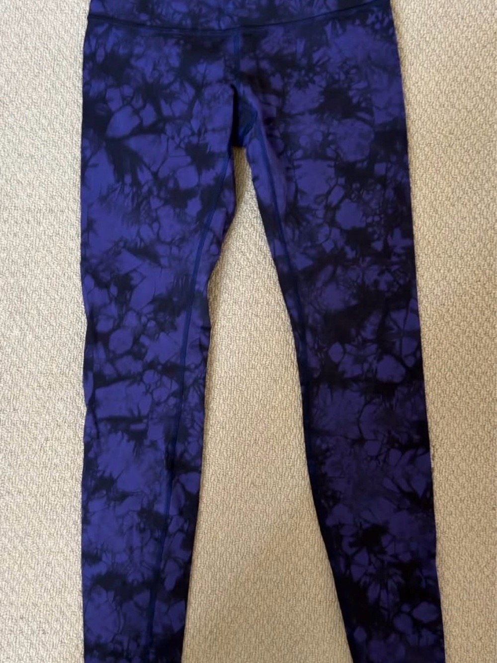 lululemon athletica Black & Purple Tie-Dye Leggings